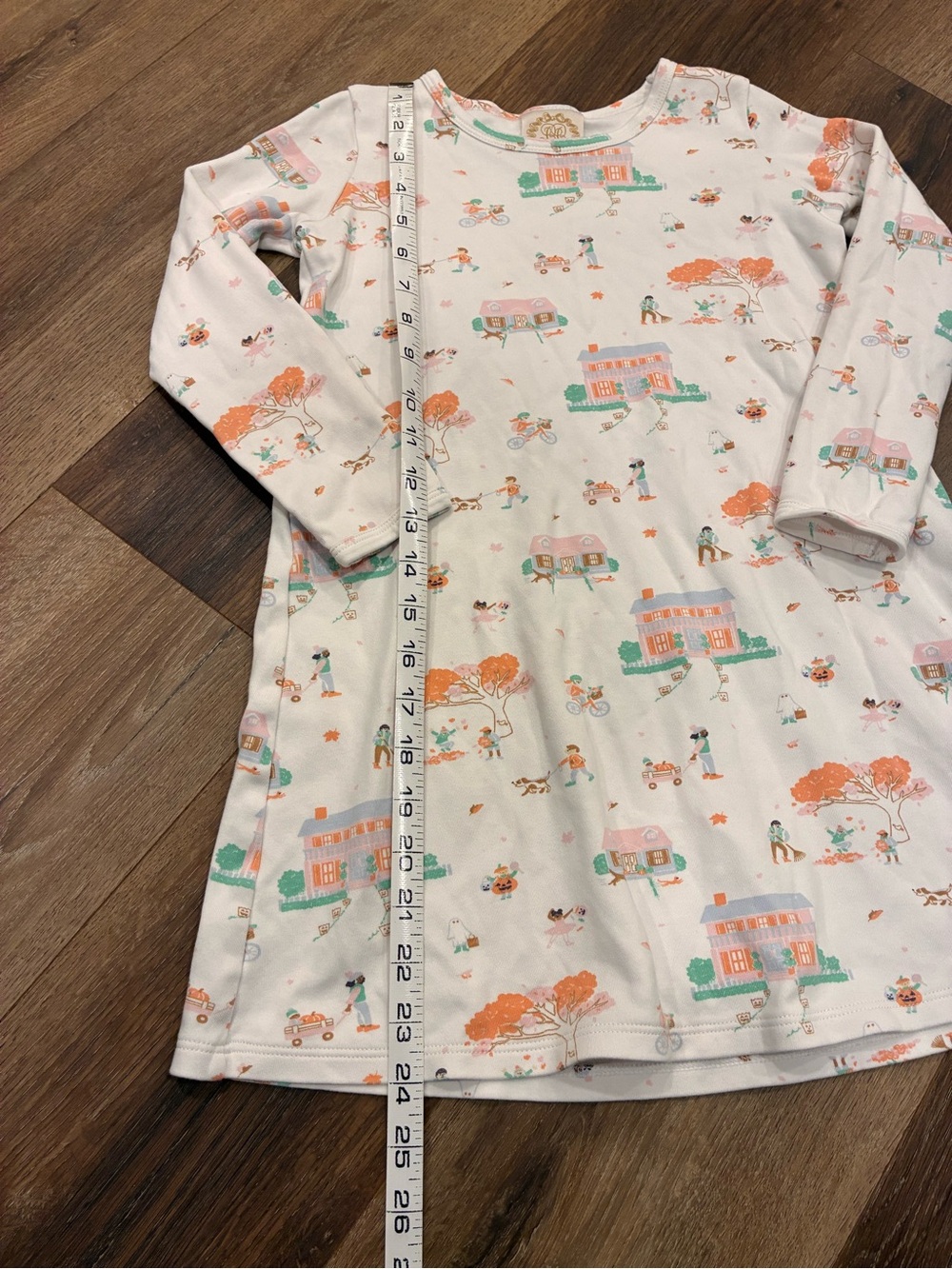 The Beaufort Bonnet Company Fall Scene Dress Thanksgiving Autumn Pumpkin 10 Girl - Picture 8 of 12